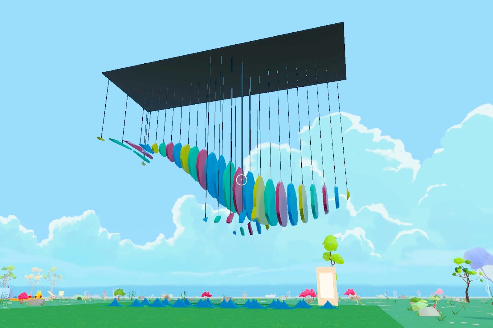 Flying object. Decentraland Art week. Фото рекламные баннеры в игре Decentraland.